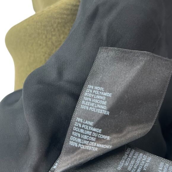 Whistles Alicia Belted Coat Jacket Double Breasted Button Green Size US 4 - Picture 14 of 14